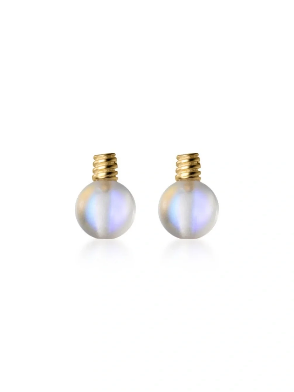 NWT Light Bulb Earrings Sterling Silver | Gold Jewelry Iridescent Gift Presents